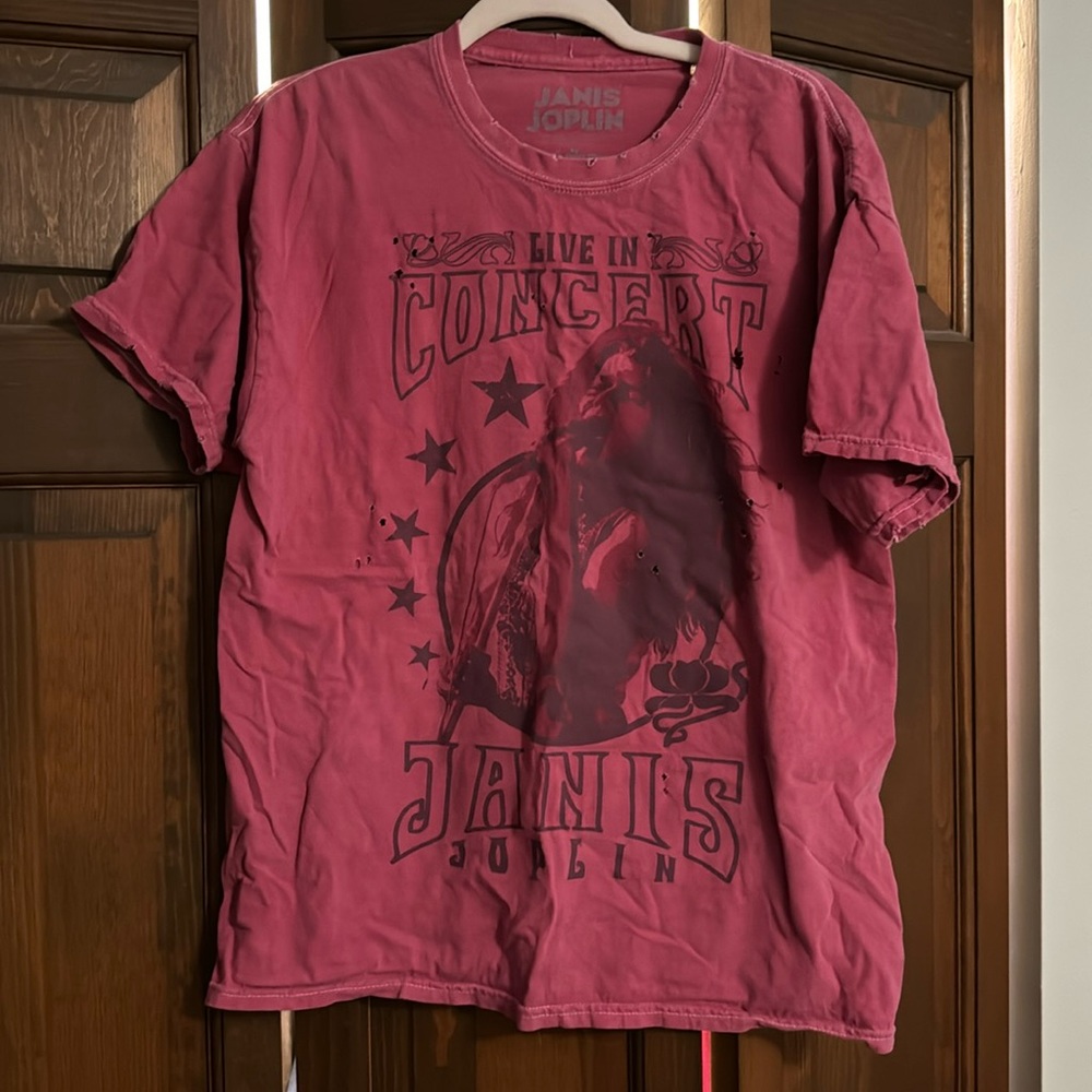 janis joplin goodie two sleeves graphic tee shirt buckle